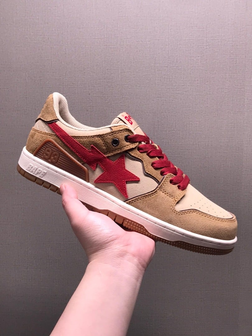 Bape Sk8 Sta Low ' Wheat Red '