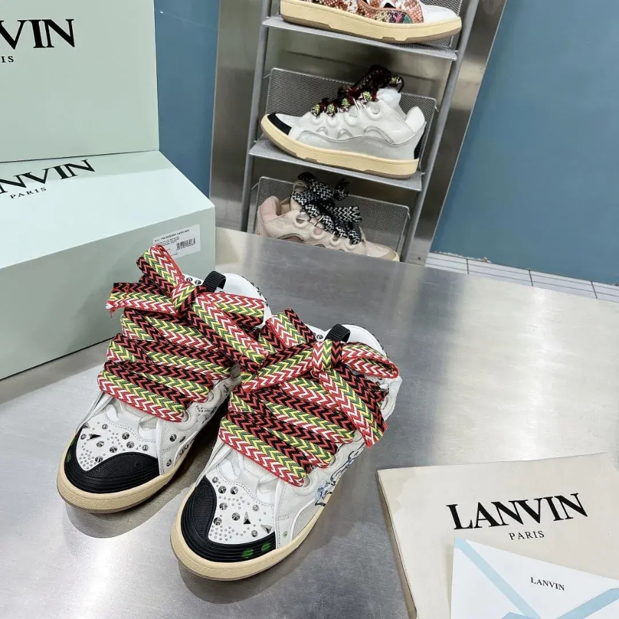Lanvin Curb Sneaker Graffiti