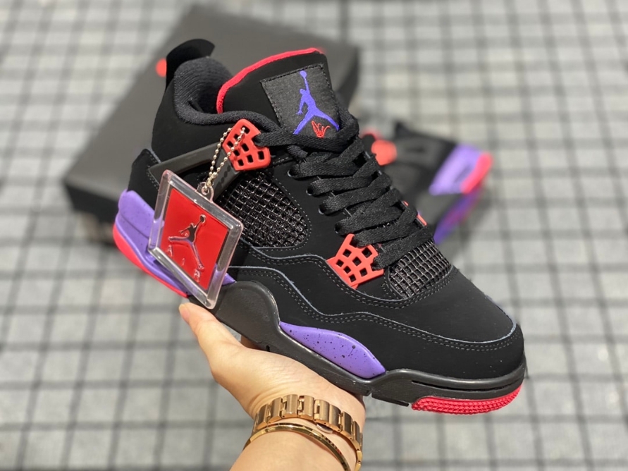 Jordan 4 Retro NRG ' Raptors ' Purple logo
