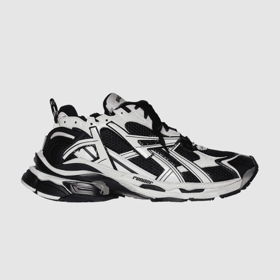 Runner Sneaker ' Black White '
