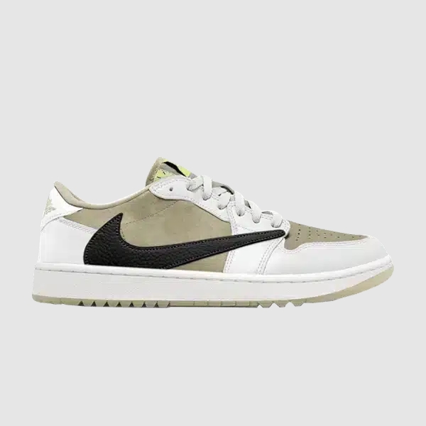 TRAVIS SCOTT X JORDAN 1 LOW GOLF ' NEUTRAL OLIVE '