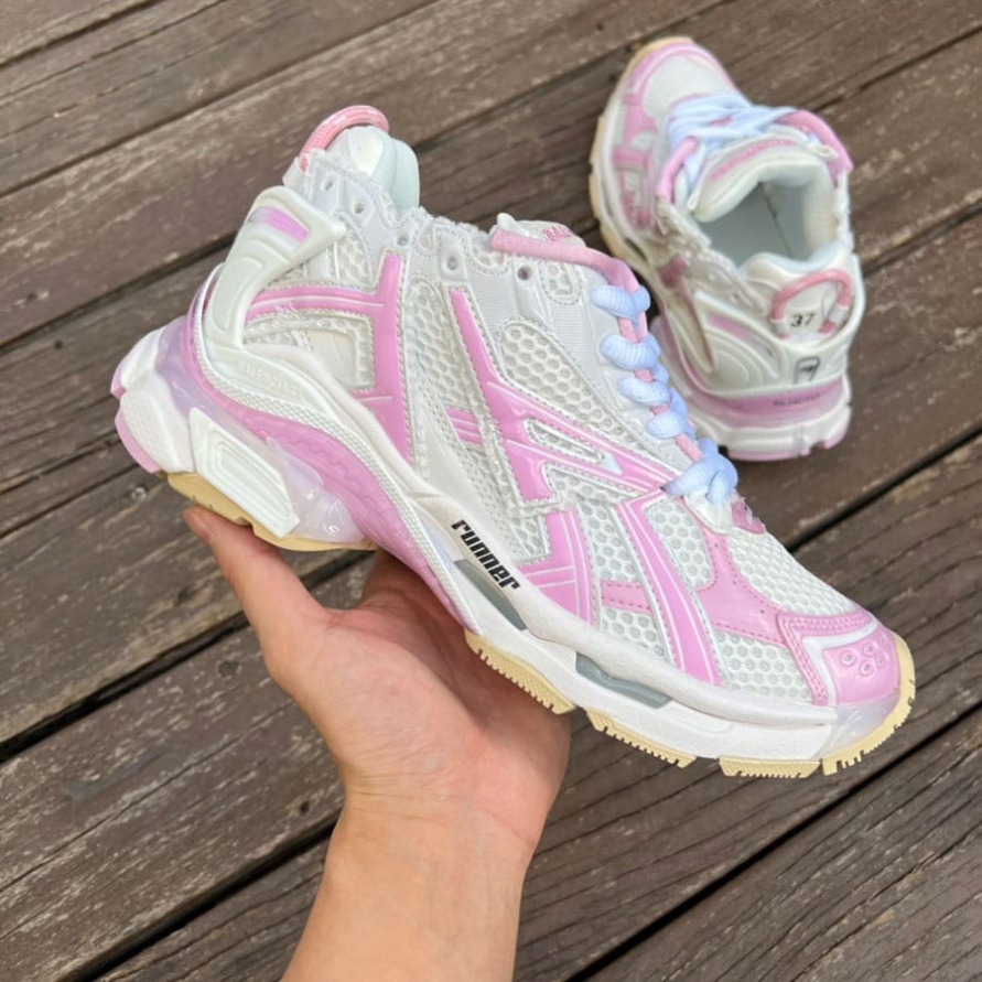 Runner Sneaker ' White Pink '