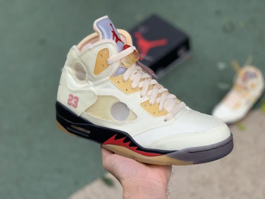 Off-White x Jordan 5 SP ' Sail '