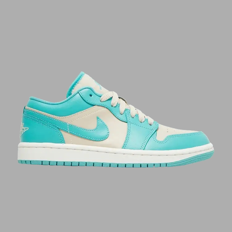 JORDAN 1 LOW ' TROPICAL TEAL SANDY BEIGE '