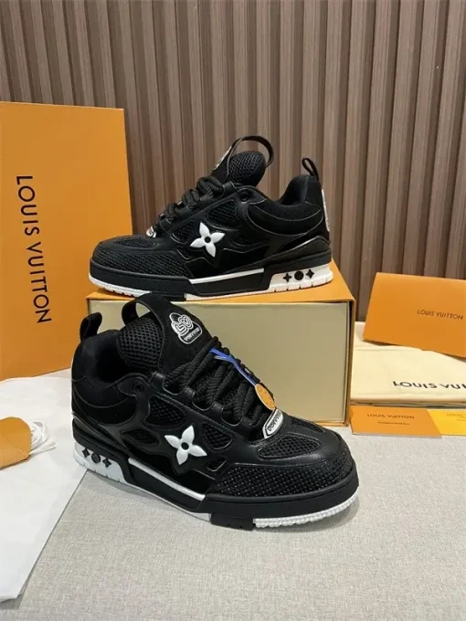 Mens Skate Sneaker Sparkling Crystals