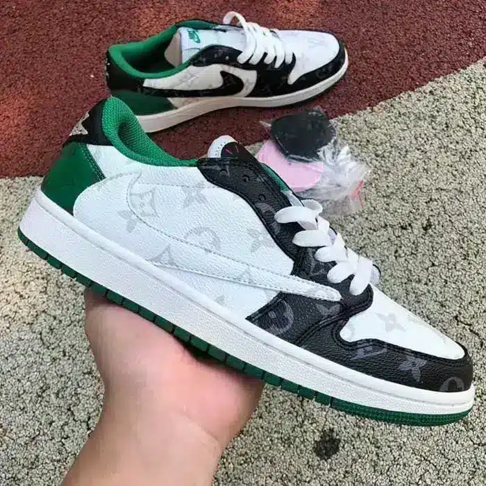 CUSTOM TRAVIS SCOTT X JORDAN 1 LOW ' L V '