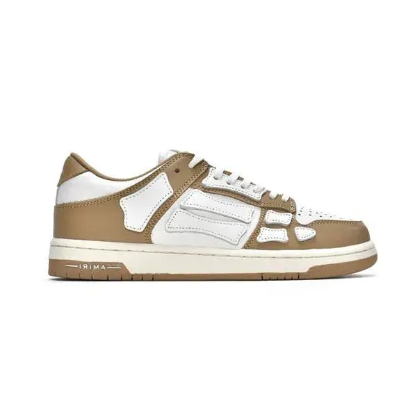 AMIRI Skel Top Low Whtie Brown