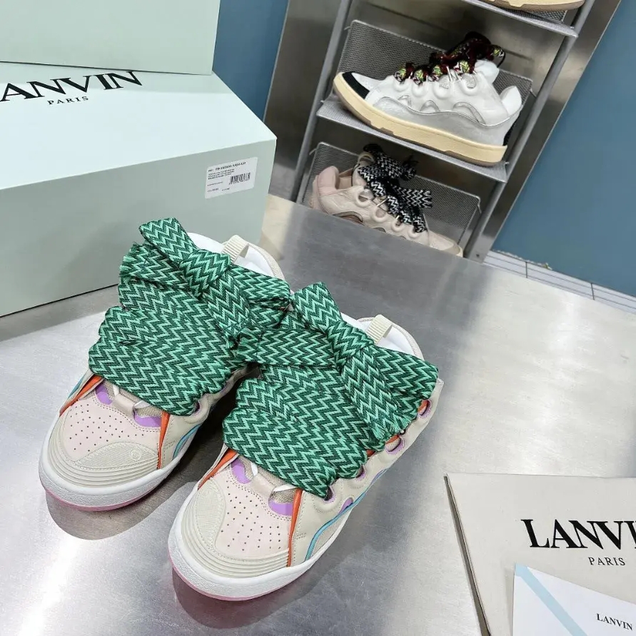 Lanvin Curb Sneaker Beige Pink