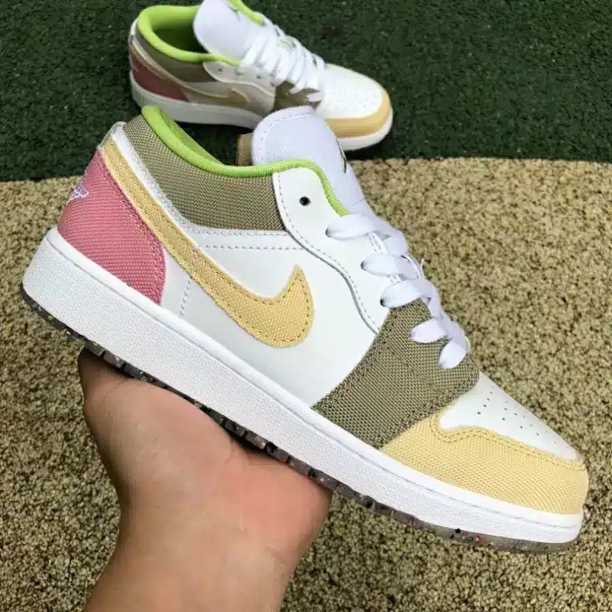 JORDAN 1 LOW SE ' PASTEL GRIND ' (GS)