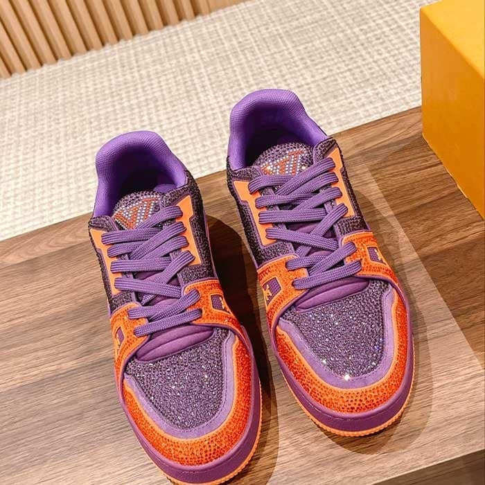 Mens All Over Crystals Trainer Sneaker