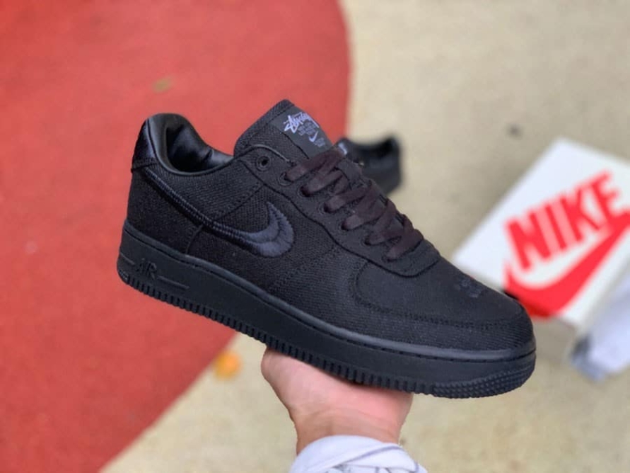 Stussy x Air Force 1 Low ' Triple Black '