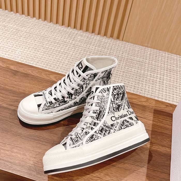 Wmns Walk ' N ' High Top Platform Sneaker