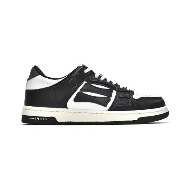AMIRI Skel Top Low Black White