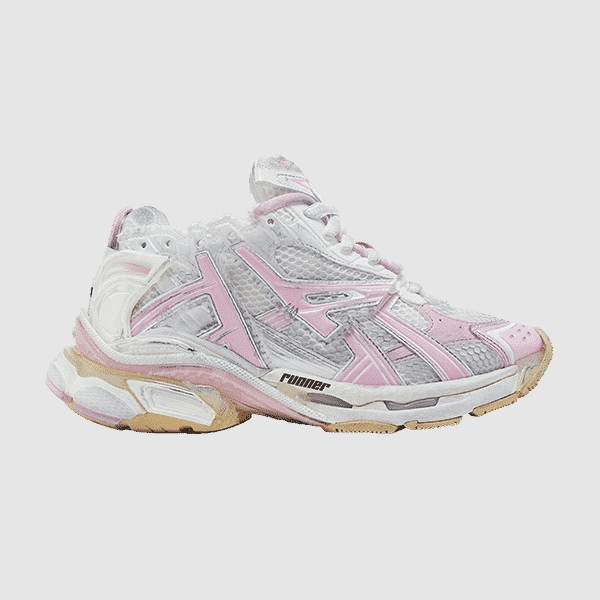 Runner Sneaker ' White Pink '