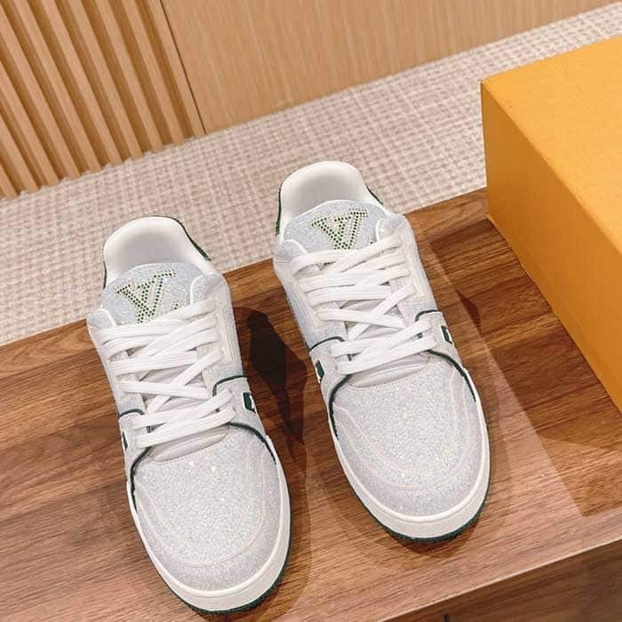 Mens All Over Crystals Trainer Sneaker