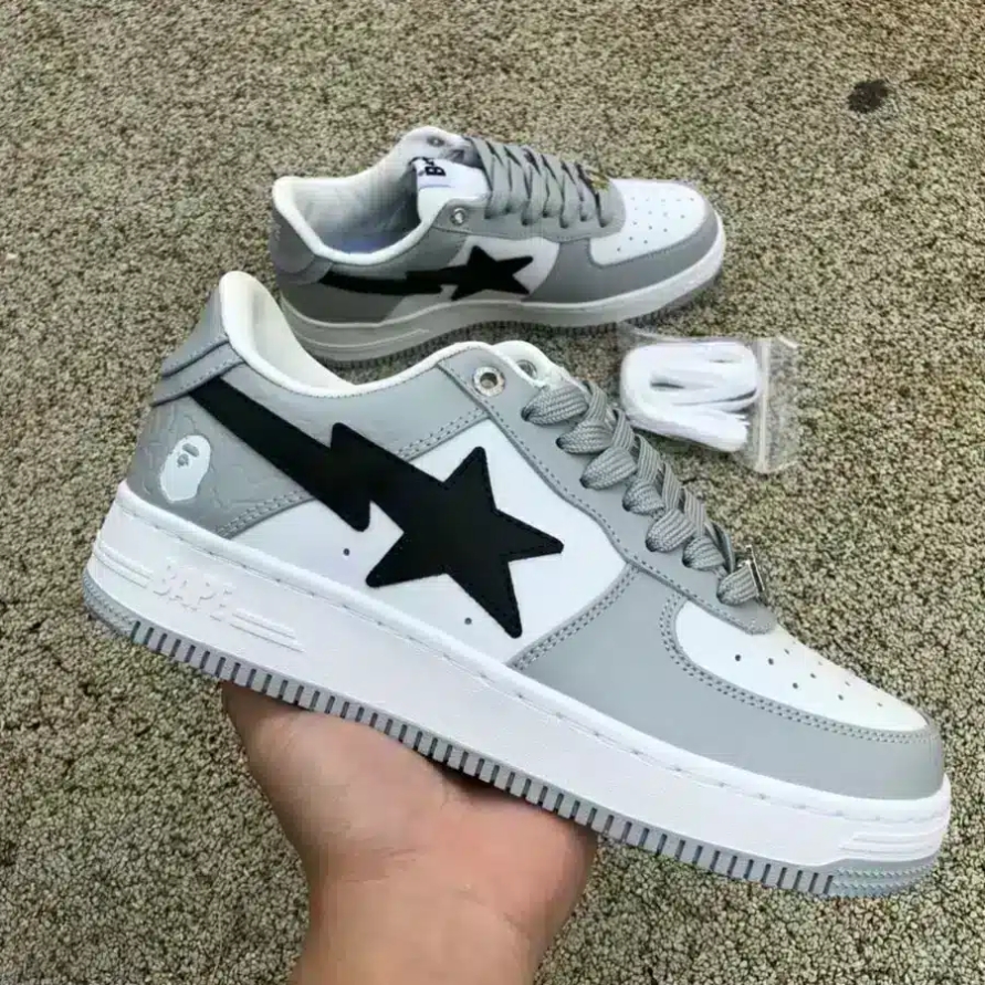 BAPESTA LOW M2 ' WHITE GREY '