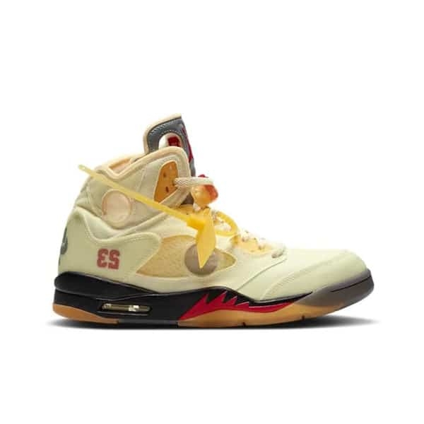 Off-White x Air Jordan 5 Retro SP ' Sail '