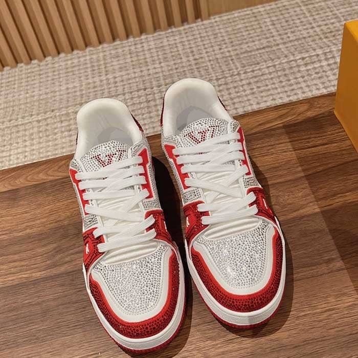 Mens All Over Crystals Trainer Sneaker