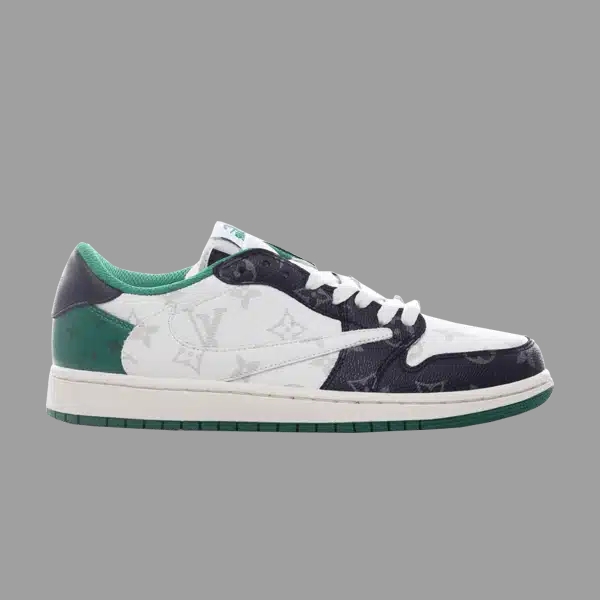 CUSTOM TRAVIS SCOTT X JORDAN 1 LOW ' L V '