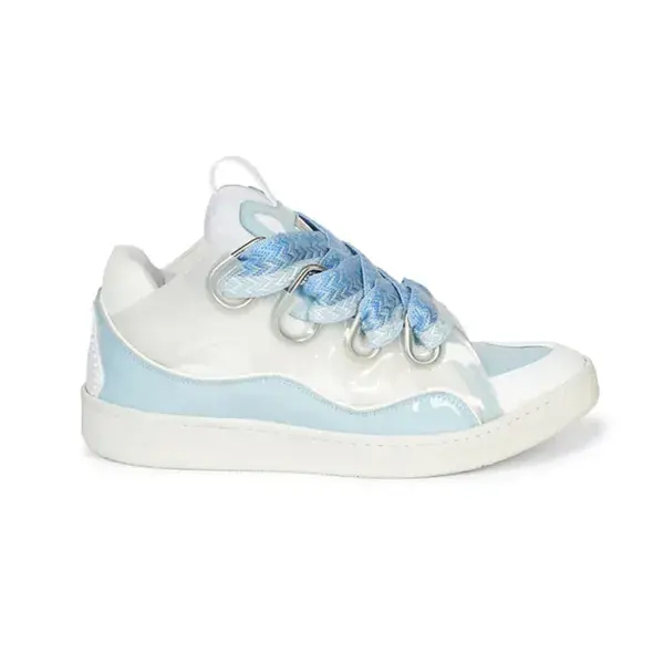 Lanvin Curb Sneaker White Light Blue