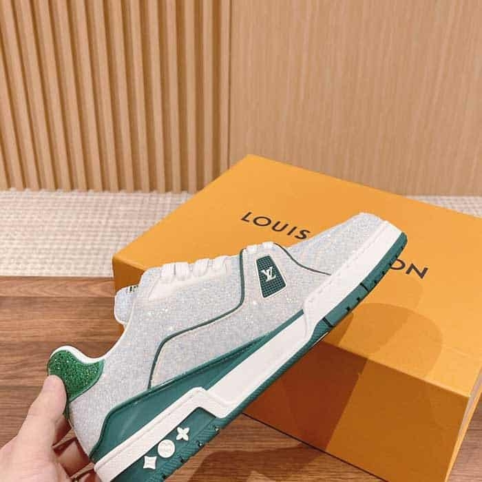 Mens All Over Crystals Trainer Sneaker