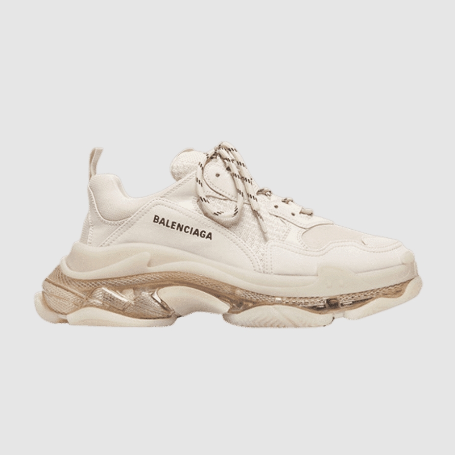 Triple S Sneaker ' Clear Sole ' Off White '