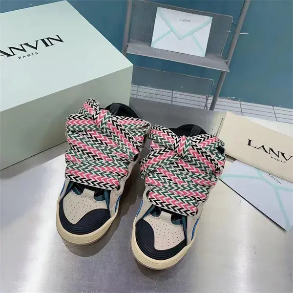Lanvin Curb Sneaker Sail Turquoise Purple