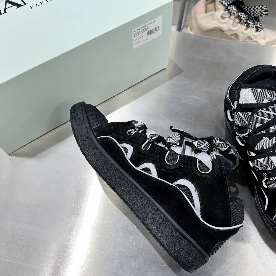 Lanvin Curb Sneaker Black Grey