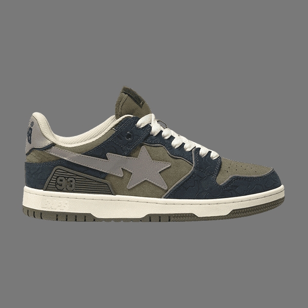 Bape Sk8 Sta ' Army Green Dark Blue '