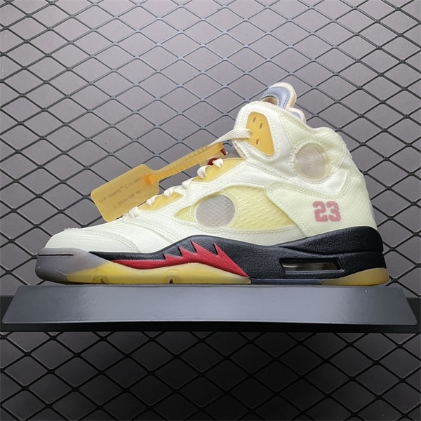 Off-White x Air Jordan 5 Retro SP ' Sail '