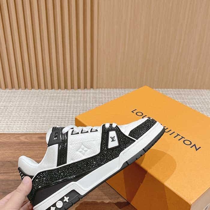 Mens All Over Crystals Trainer Sneaker