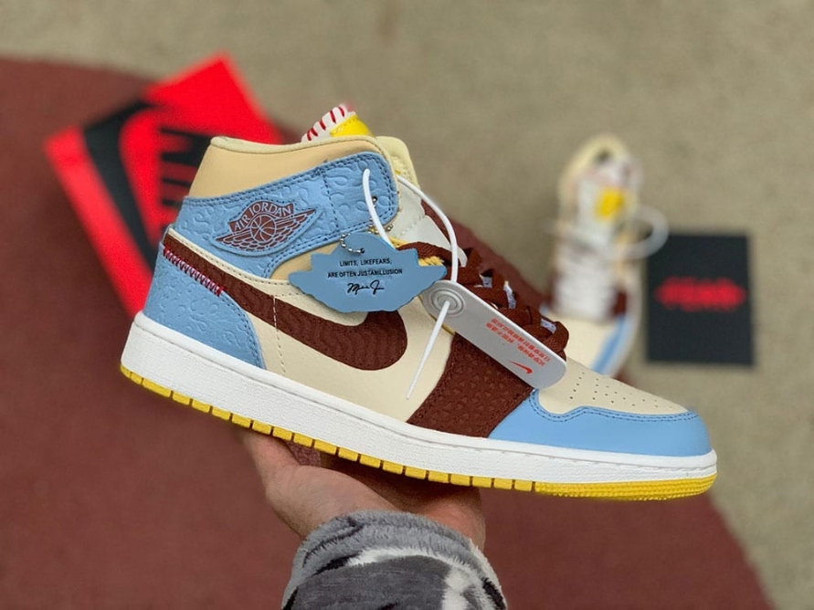 Maison Chateau Rouge x Jordan 1 Mid SE ' Fearless '