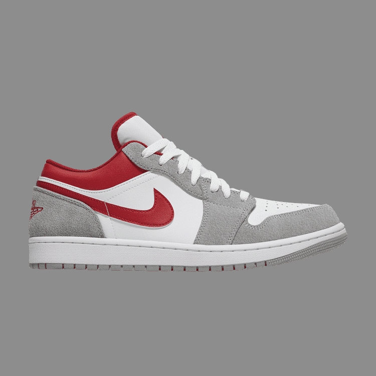 JORDAN 1 LOW SE ' LIGHT SMOKE GREY GYM RED '