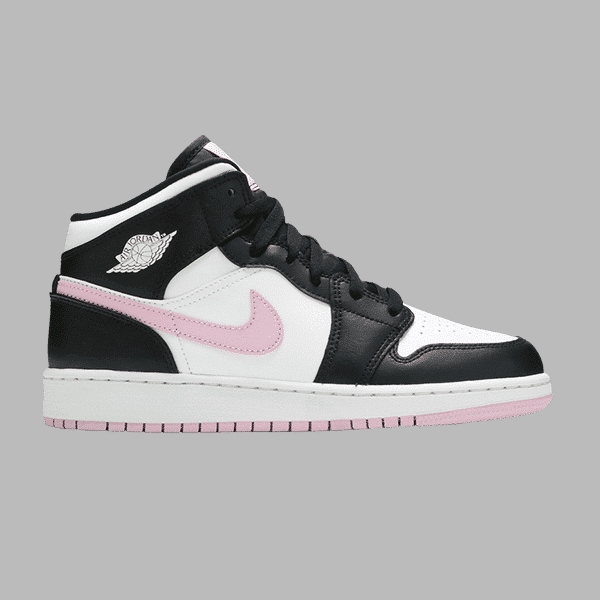 Jordan 1 Mid ' White Light Arctic Pink ' (GS)