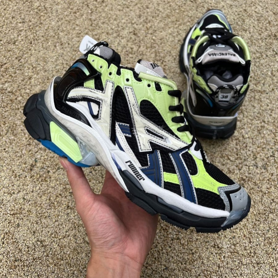 Runner Sneaker ' Grey Blue Green '