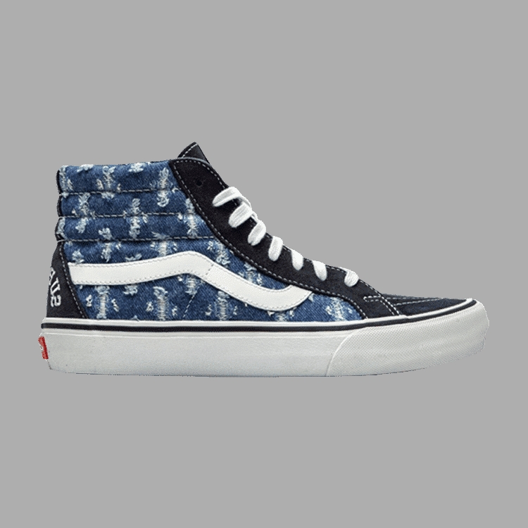 Supreme x Sk8-Hi ' Blue Hole Punch Denim '