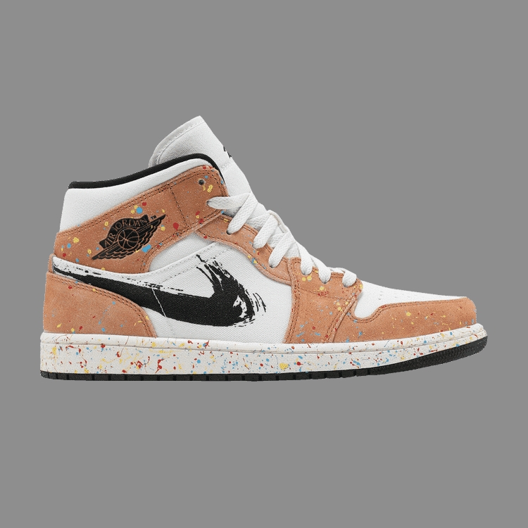 Jordan 1 Mid SE ' Brushstroke Paint Splatter '