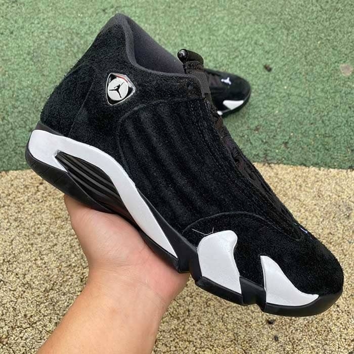 JORDAN 14 RETRO ' BLACK WHITE '
