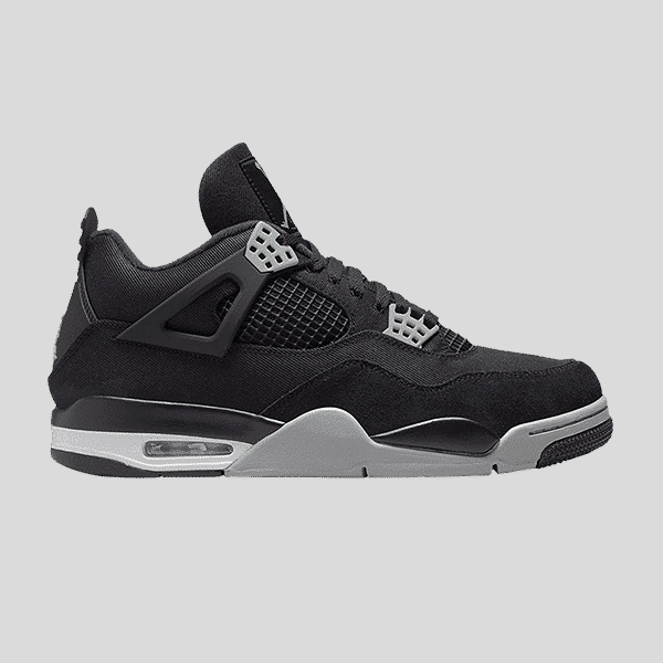 JORDAN 4 RETRO ' BLACK CANVAS '