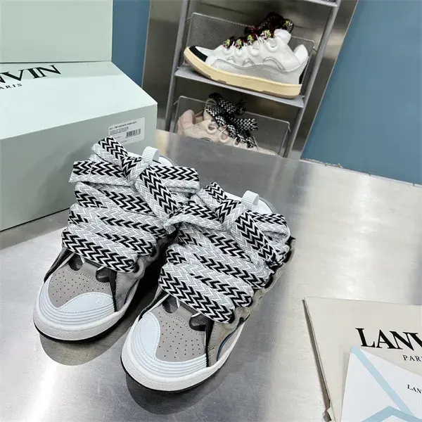Lanvin Curb Sneaker Grey Light Blue