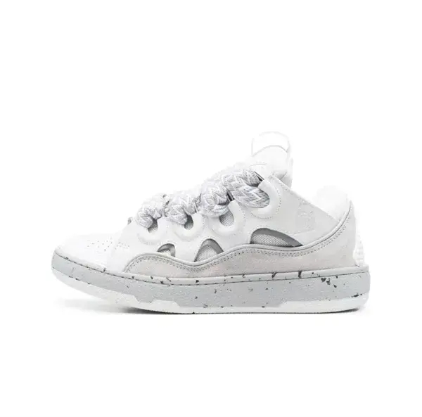 Lanvin Curb Sneakers White Grey
