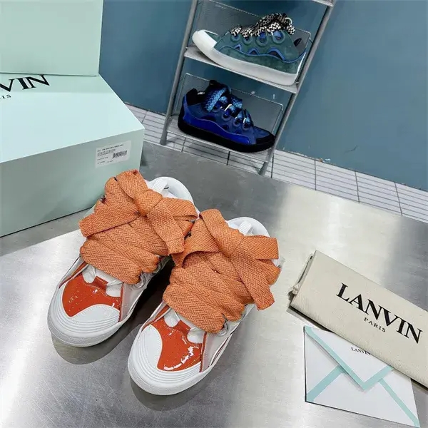 Lanvin Curb Sneaker Orange