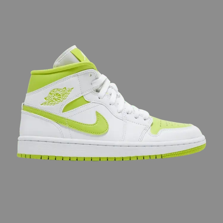 JORDAN 1 MID ' WHITE LIME ' (W)