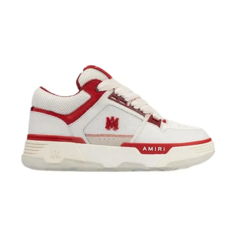 Amiri MA-1 Leather Sneakers White Red