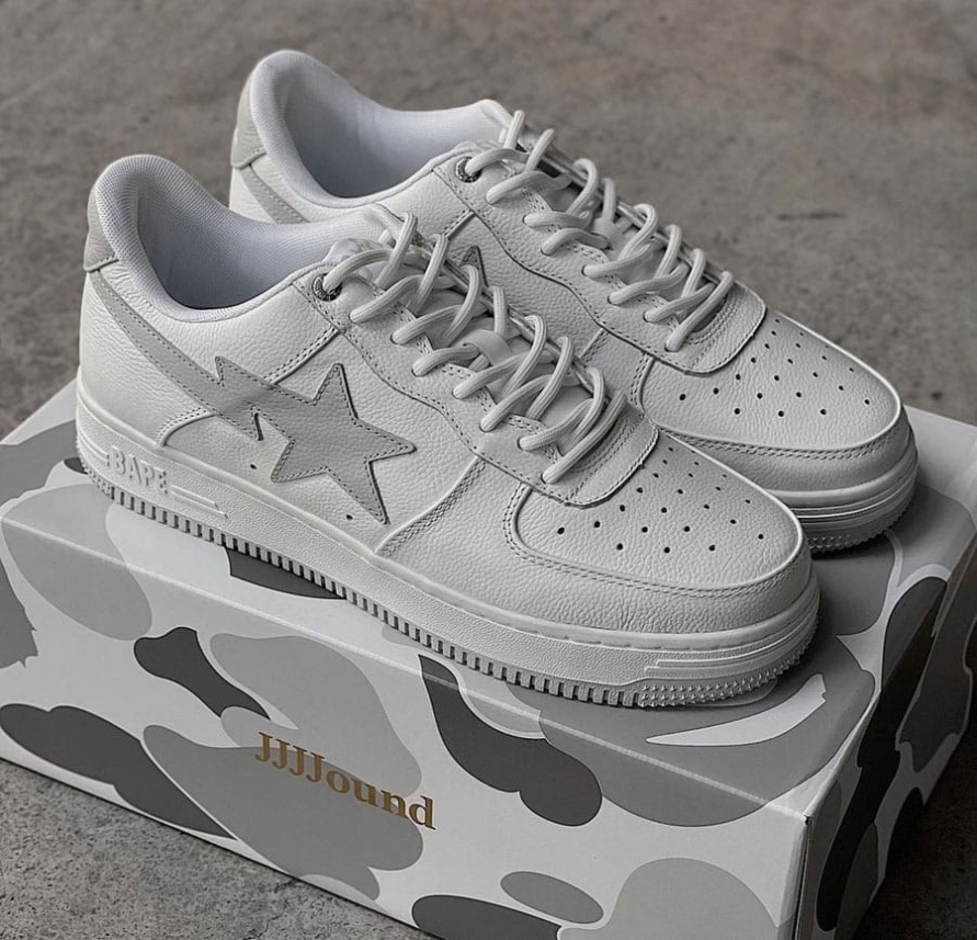 JJJJound x Bapesta ' White '