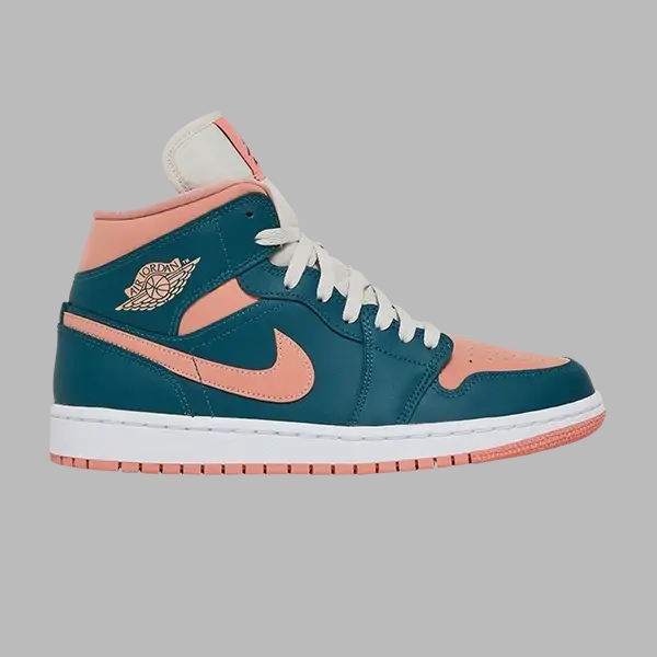 JORDAN 1 MID ' DARK TEAL GREEN ' (W)