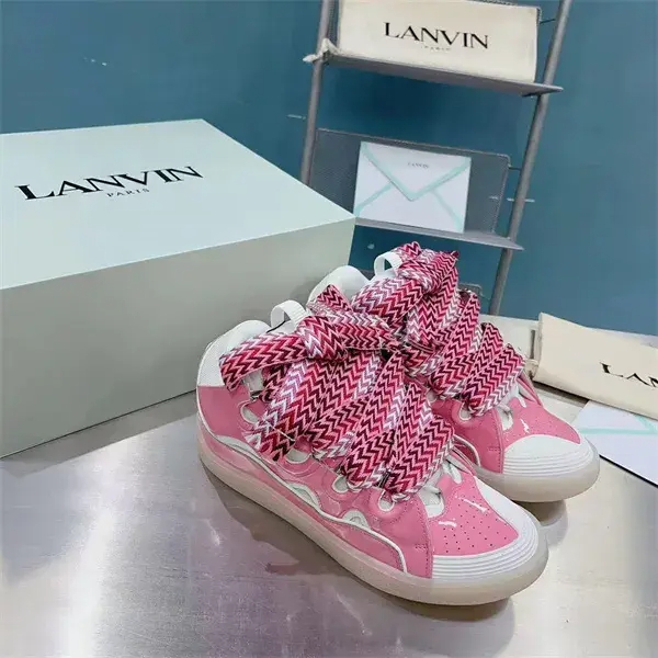 Lanvin Curb Sneaker Metallic Pink