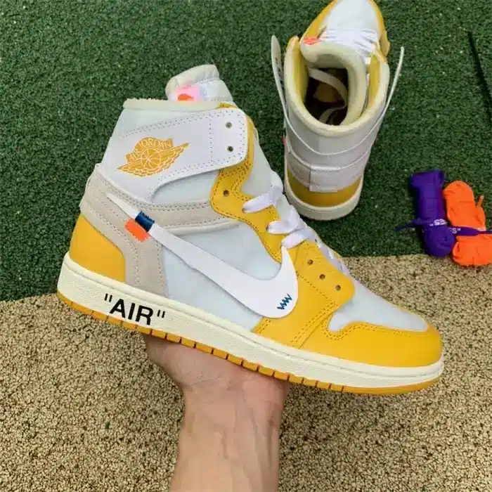 OFF-WHITE X AIR JORDAN 1 RETRO HIGH OG ' CANARY YELLOW '