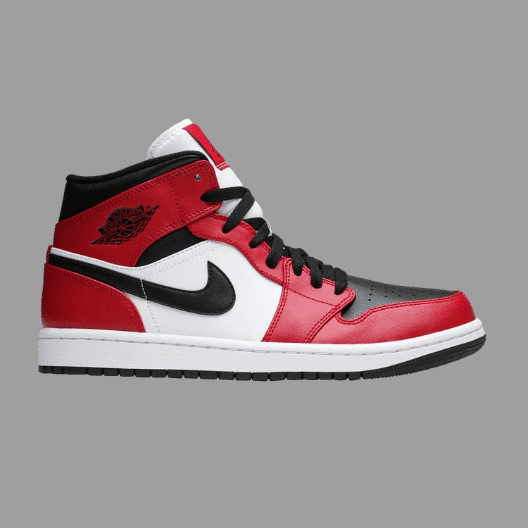 Jordan 1 Mid ' Chicago Black Toe '