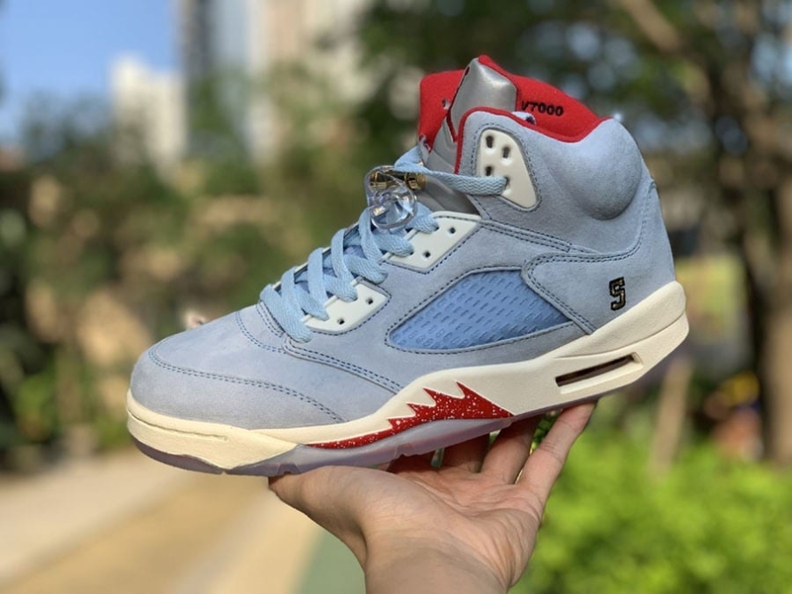 Trophy Room x Jordan 5 Retro ' Ice Blue '
